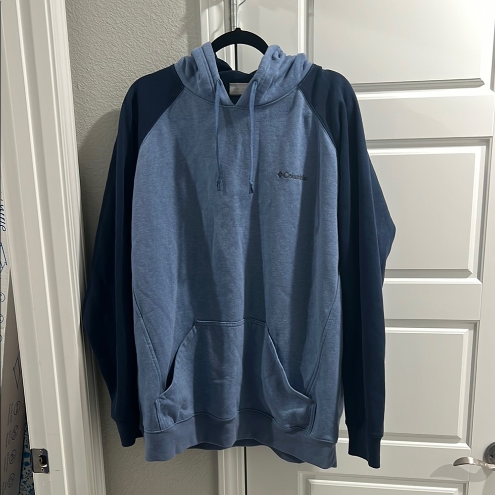 Columbia Blue Sweater with Sporty Design